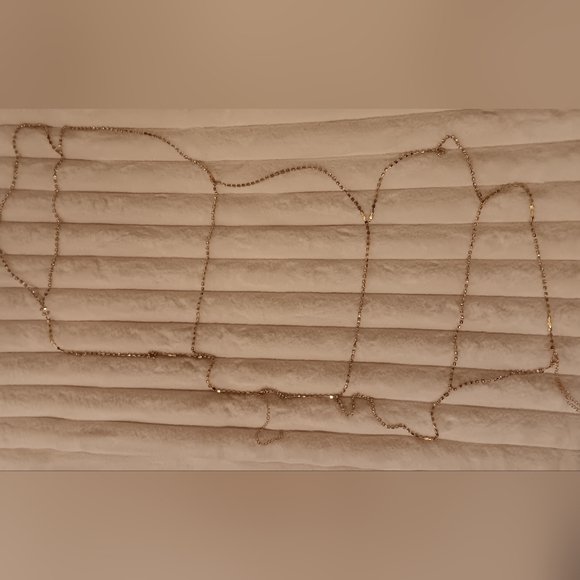 Gold Plated Rhinestone Body Chain - Picture 3 of 3